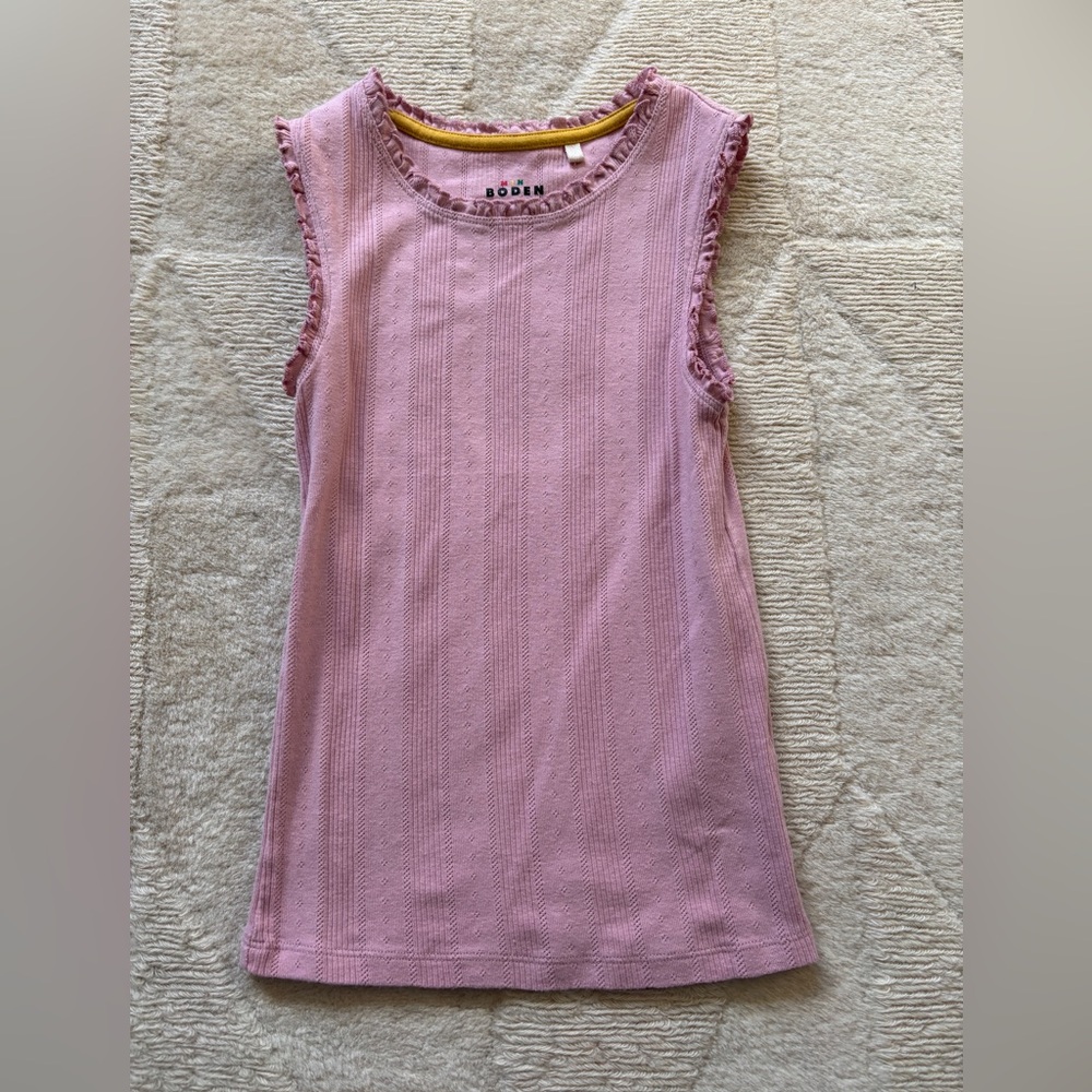 Girls Mini Boden Tank Top Size 9-10